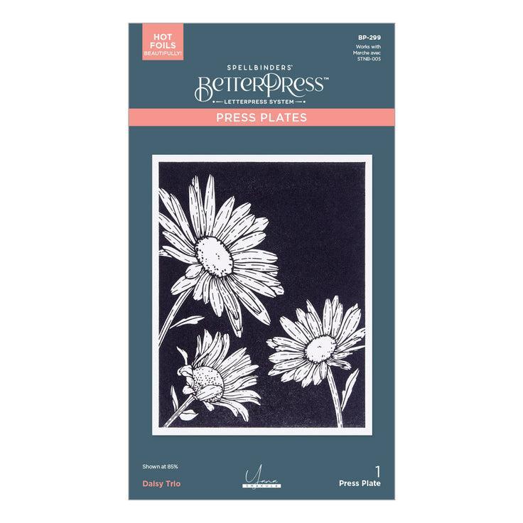 Spellbinders Press Plates - Daisy Trio