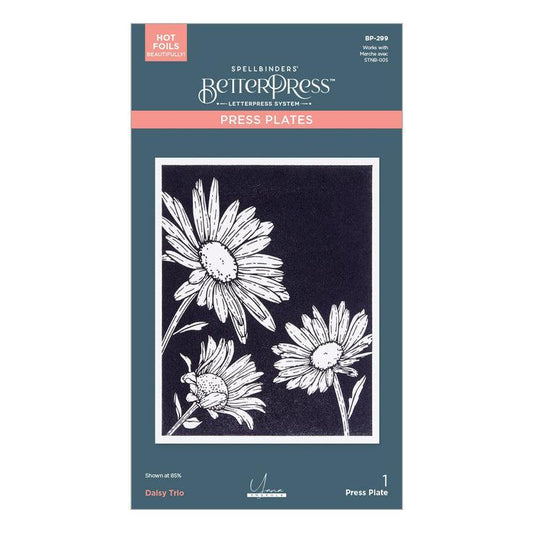 Spellbinders Press Plates - Daisy Trio