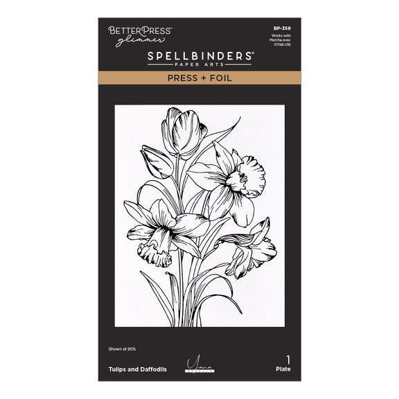 Spellbinders Letterpress + Foil Plate - Tulips and Daffodils