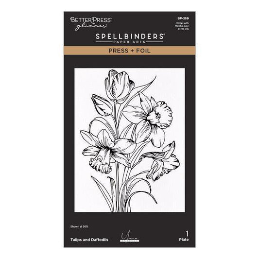 Spellbinders Letterpress + Foil Plate - Tulips and Daffodils